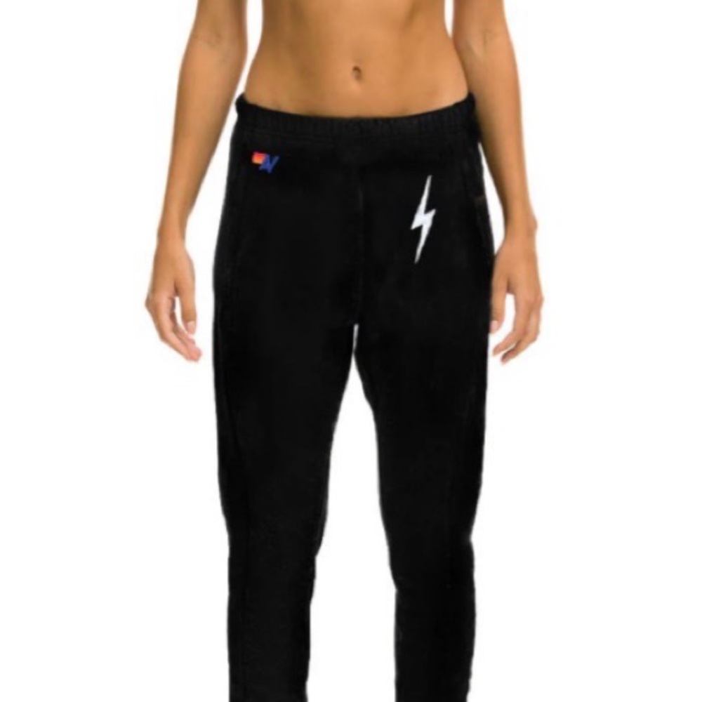 Black aviator nation Jogger Pants